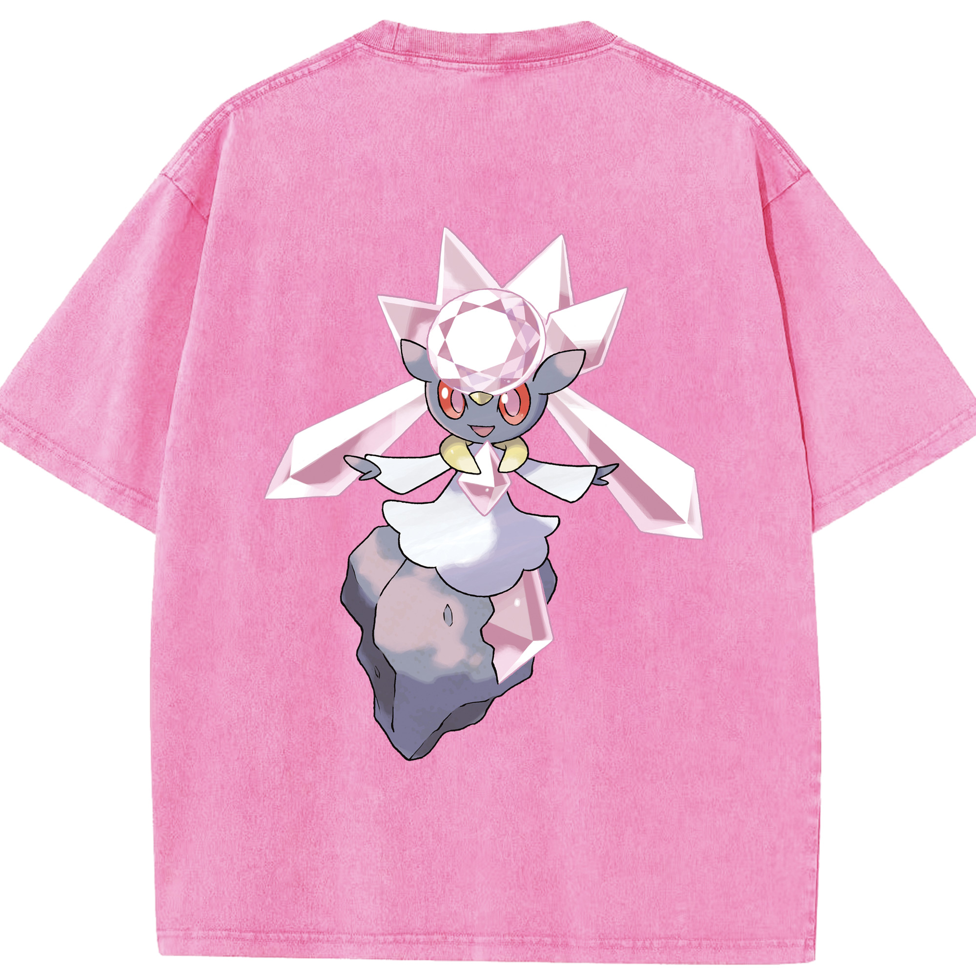 （画像用） ポケットモンスター Pokémon 綿100% ヴィンテージ風 半袖Tシャツ（背面プリント）